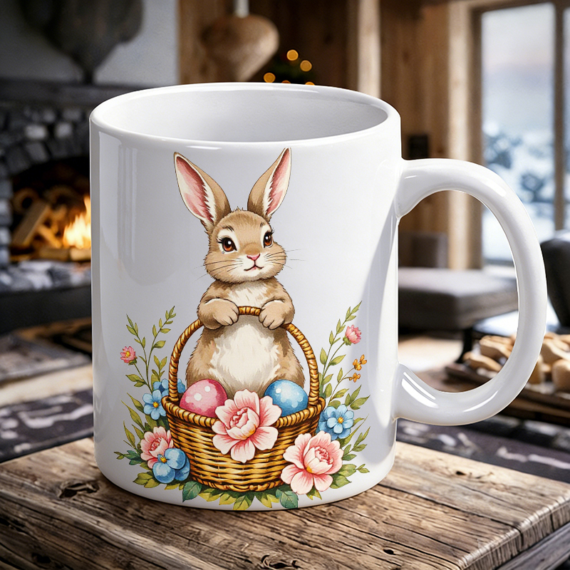 1PCS Easter Bunny Egg Basket C - Coffee Tea Gift Basket ulasan dan harga