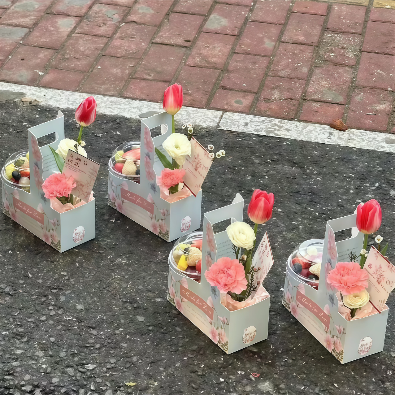 Handheld Coffee Flower Box Tea - Coffee Tea Gift Basket ulasan dan harga