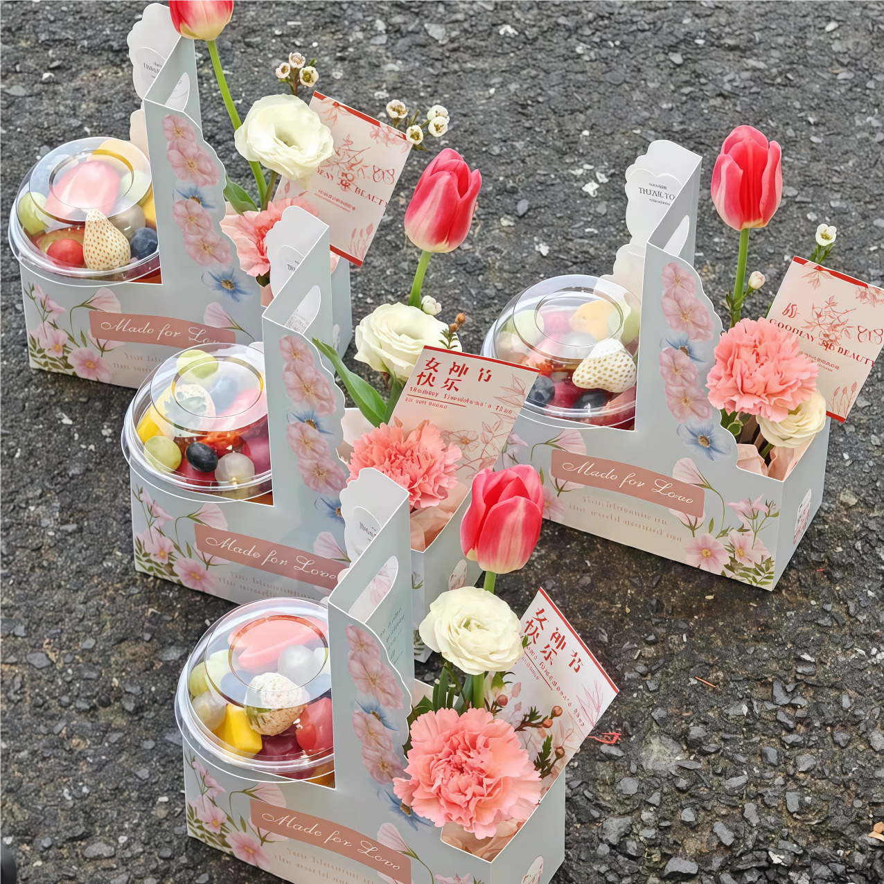 Handheld Coffee Flower Box Tea - Coffee Tea Gift Basket ulasan dan harga