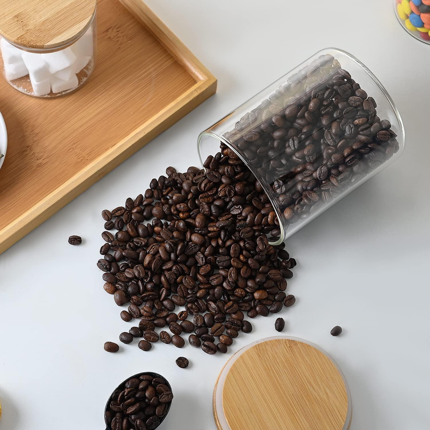 umieo Glass Food Storage Conta - Coffee And Tea Bar ulasan dan harga
