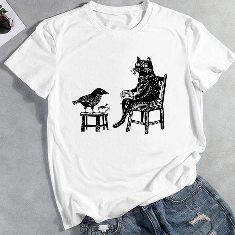 Coffee Tea with Friends Cat Pr - Coffee Tea Knits ulasan dan harga