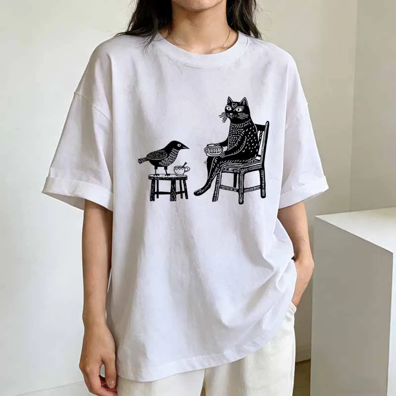 Coffee Tea with Friends Cat Pr - Coffee Tea Knits ulasan dan harga