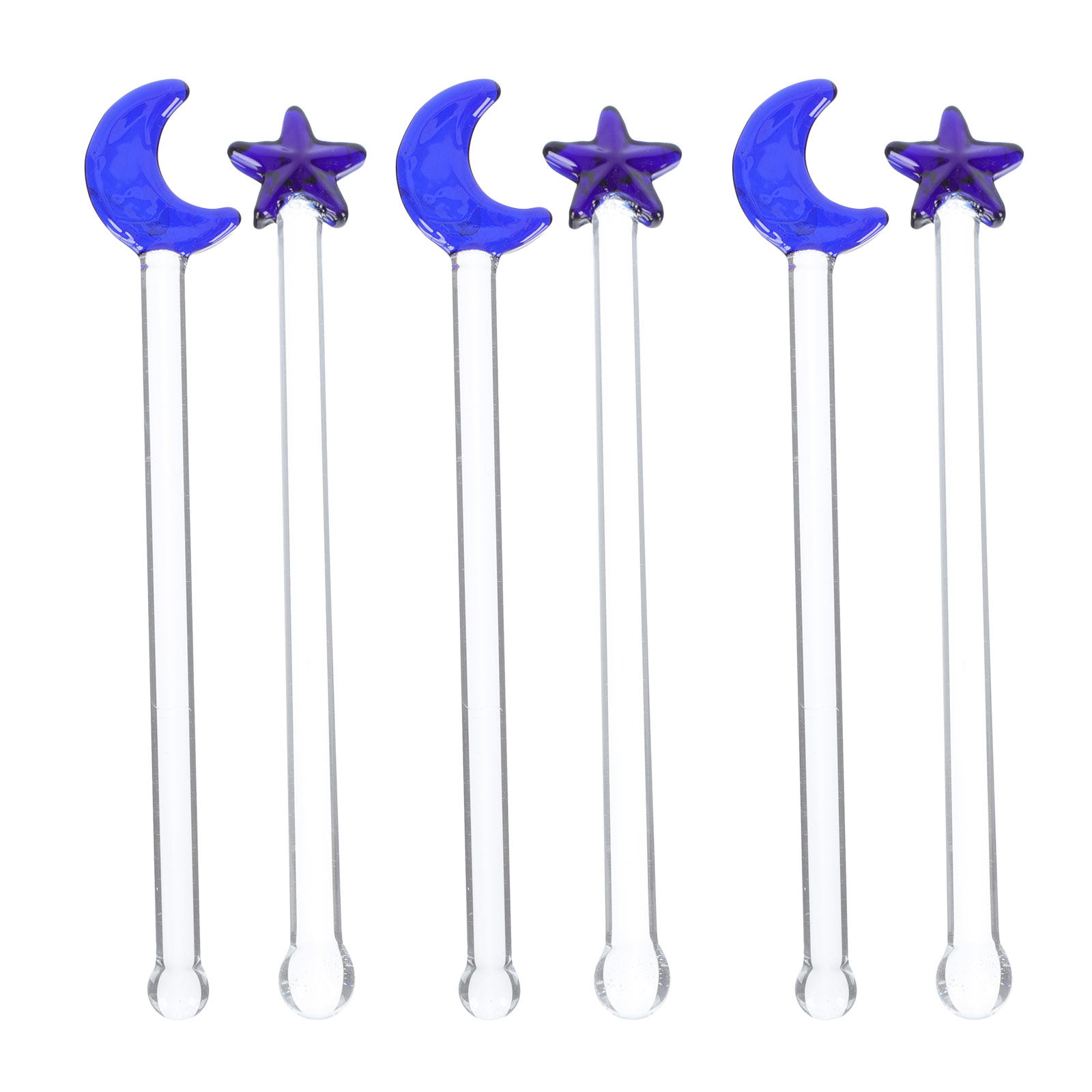 6Pcs Glass Cocktail Stirrers R - Coffee Tea Creamer ulasan dan harga
