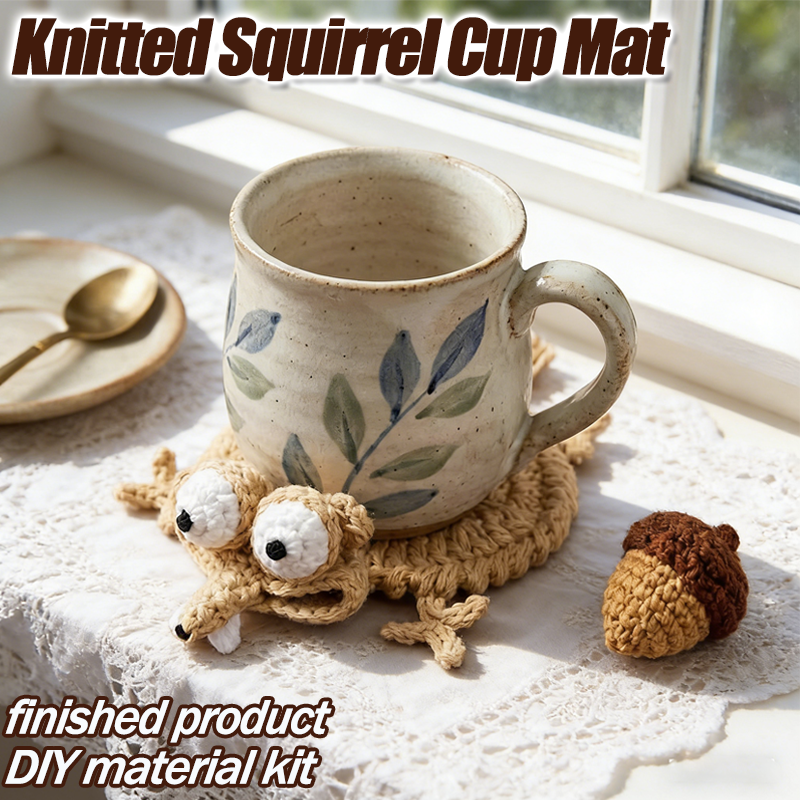 Handwoven Squirrel Shaped Coas - Coffee Tea Knits ulasan dan harga