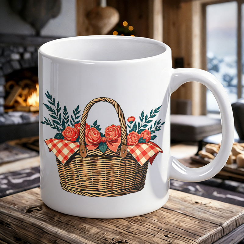 Cup & Mug Set, Country Rose Fl - Coffee Tea Gift Basket ulasan dan harga