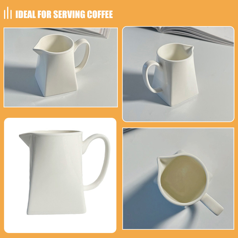 Mini Ceramic Creamer 230ml Pur - Coffee Tea Creamer ulasan dan harga