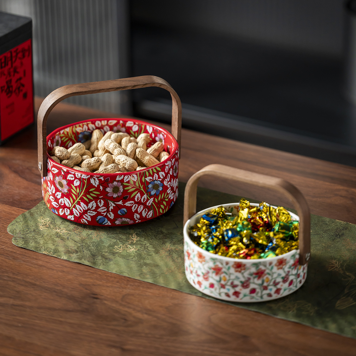 New Luxury French Ceramic Frui - Coffee Tea Gift Basket ulasan dan harga