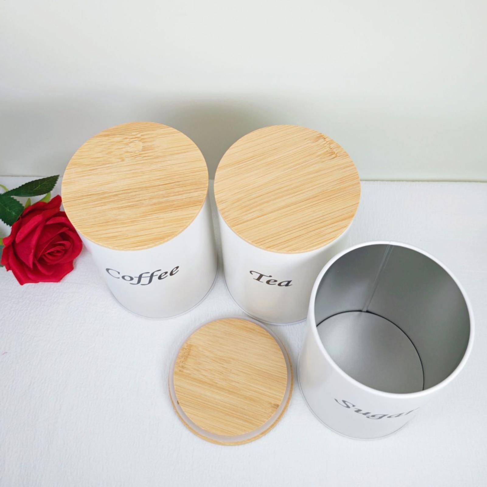 Tea Canister 3 Pieces 1200ml L - Coffee Tea Creamer ulasan dan harga