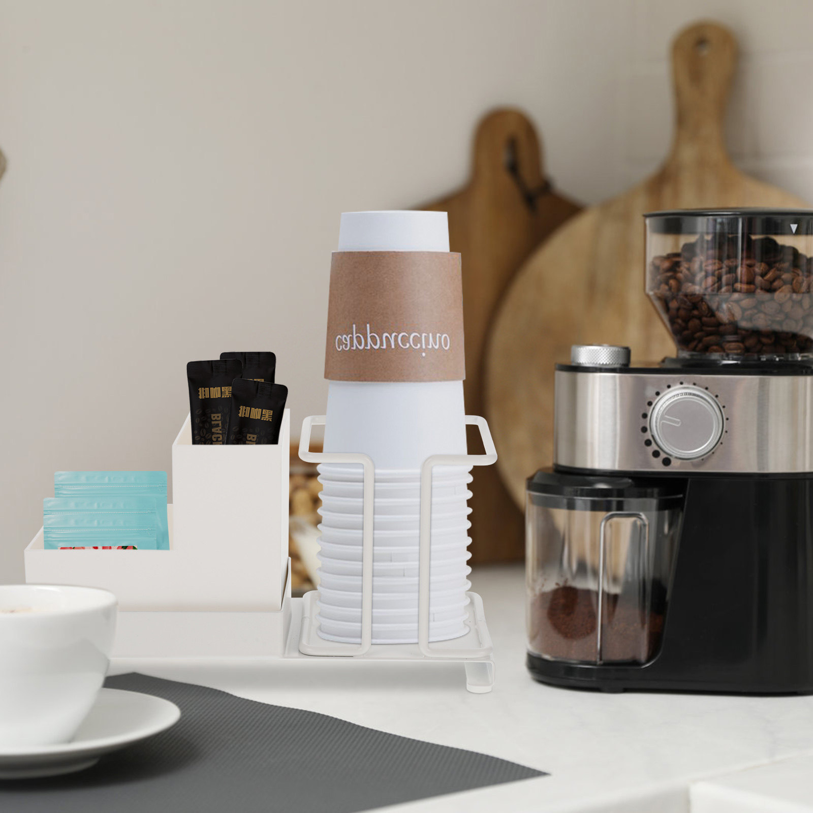 Coffee Bar Organizer Disposabl - Coffee And Tea Bar ulasan dan harga
