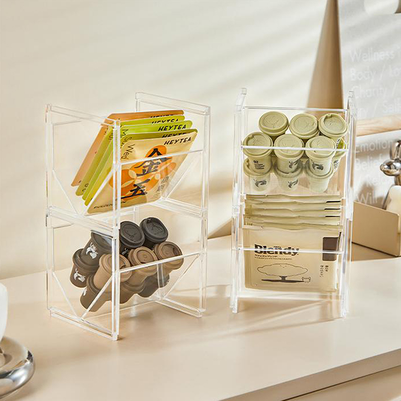 Vertical Tea Box Holder Stacka - Coffee Tea Creamer ulasan dan harga